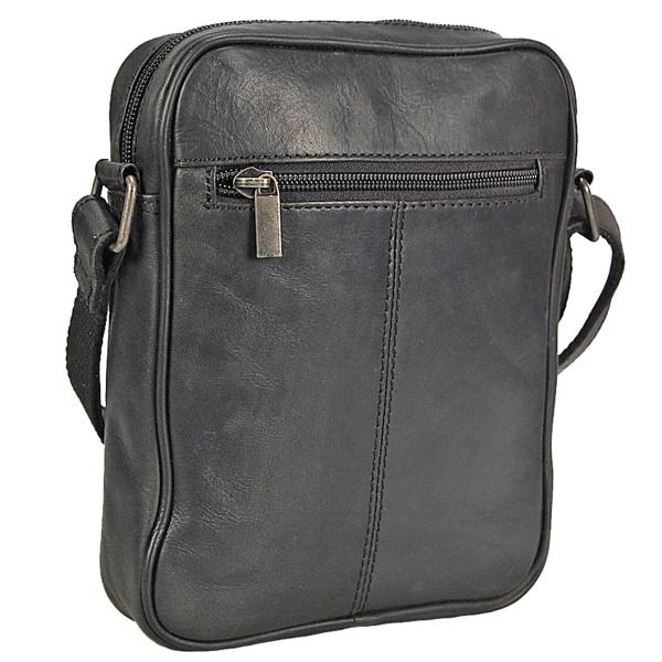 Herren Leder Umhängetasche Schultertasche Minibag Crossbag Ledertasche